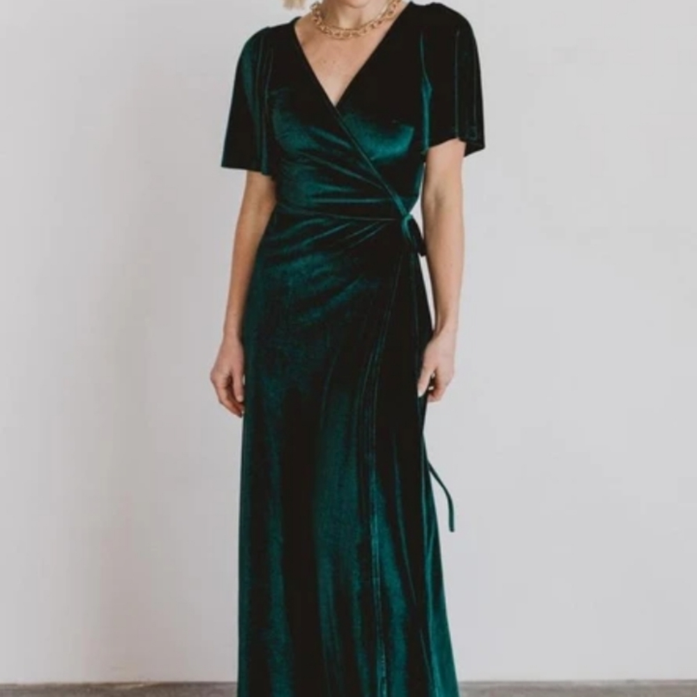 NWT Baltic Born Velvet Wrap Dress